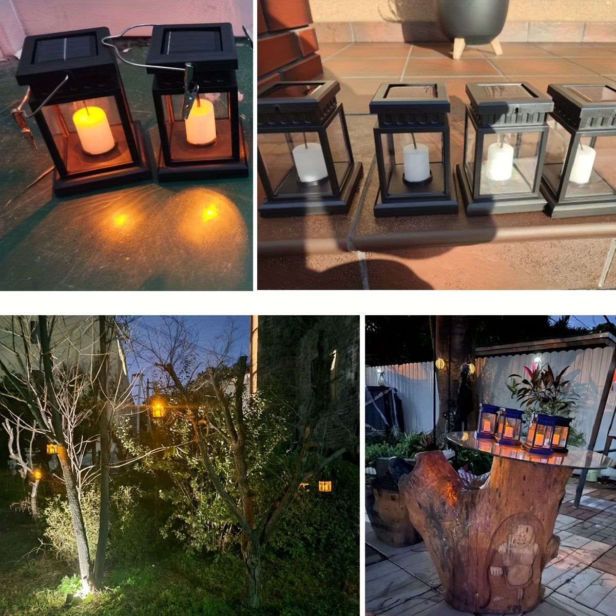 1/ 2/ 4 Garden Decoration Outdoor Solar Lights, Retro Palace Lights, Hanging Candle Lights, Landscape Lighting Floor Lights, Solar Lanterns RV Light RV Camping