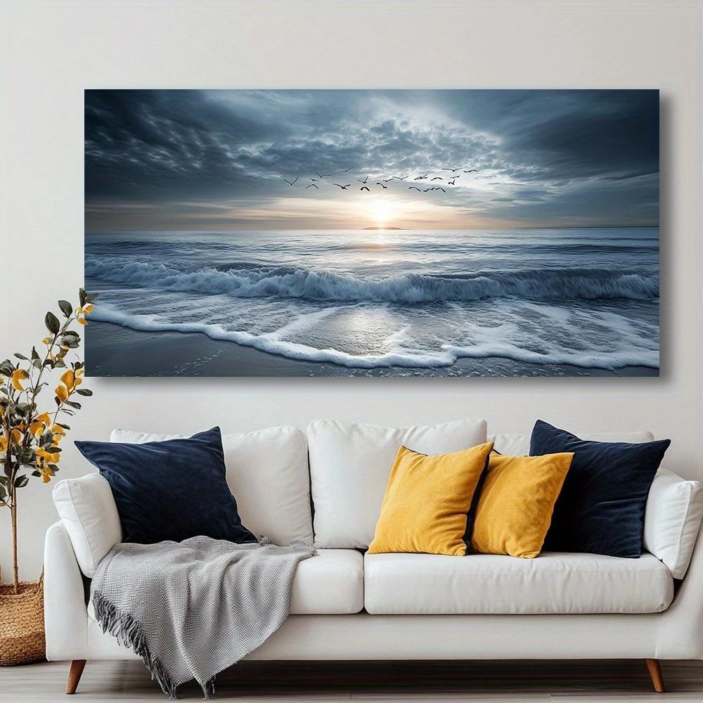 1 piece of beautiful room decoration wood frame wall decoration canvas print (flat) - modern fashion style, abstract irregular shape combination, creative gift choice. Suitable for living room, bedroom, office, bar, cafe hote