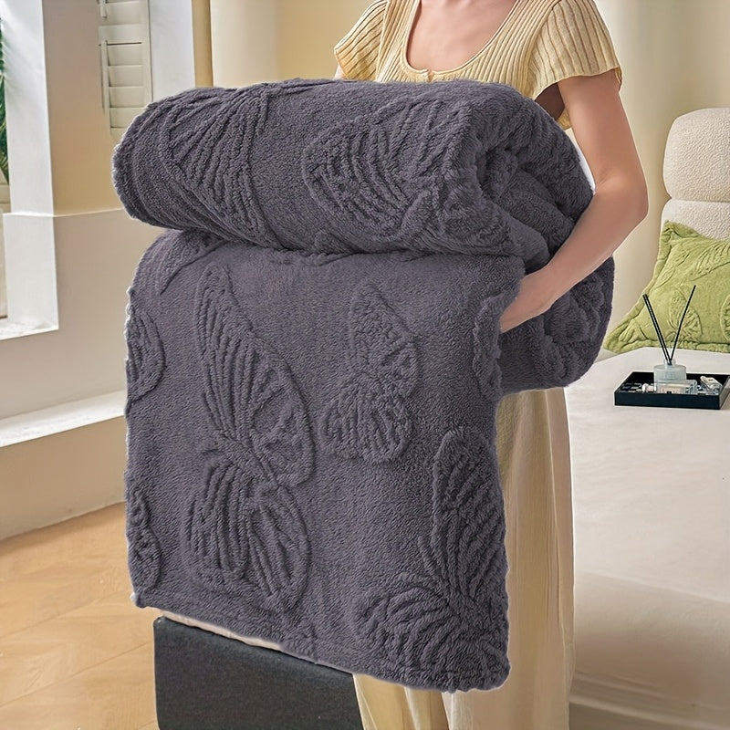 Tufted Throw Blanket-Premium Flannel Fleece for All-Season Cozy Comfort | Versatile Use: Bed, Couch, Office, Camping, Lunch Nap & Air Conditioning | Ultra-Soft, Lightweight & Stylish Home Decor