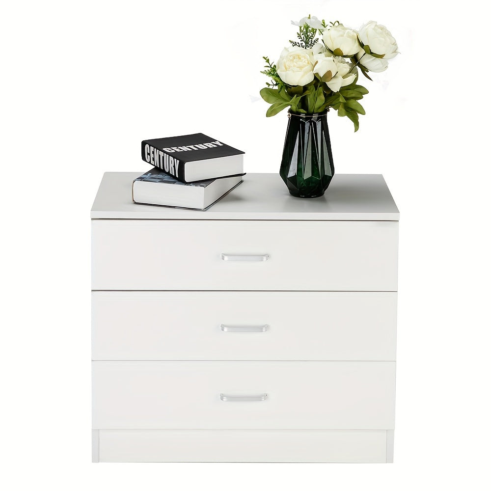 Nordic Chest of Drawers Bedroom Bedside Cabinet White Black Storage Cabinet Three Drawers Four Drawers Design Suitable for Entrance And Living Room Storage Organization Artifact
