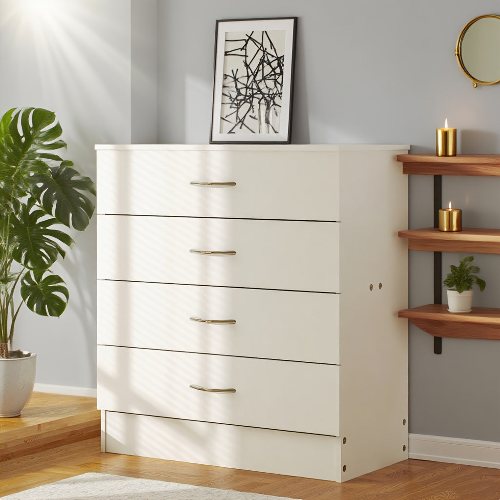 Nordic Chest of Drawers Bedroom Bedside Cabinet White Black Storage Cabinet Three Drawers Four Drawers Design Suitable for Entrance And Living Room Storage Organization Artifact