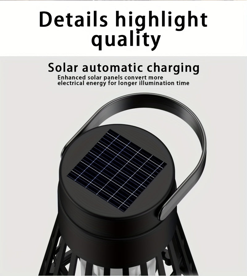 1pc or 4-in-1/8-in-1 Solar-Powered Outdoor Flame Effect Lantern - IP44 & Windproof, Multi-Functional Hanging/Table/Wall/Ground Lighting with Flickering Flame Effect, Energy-Efficient LED Bulb for Camping, Garden, Patio, Balco