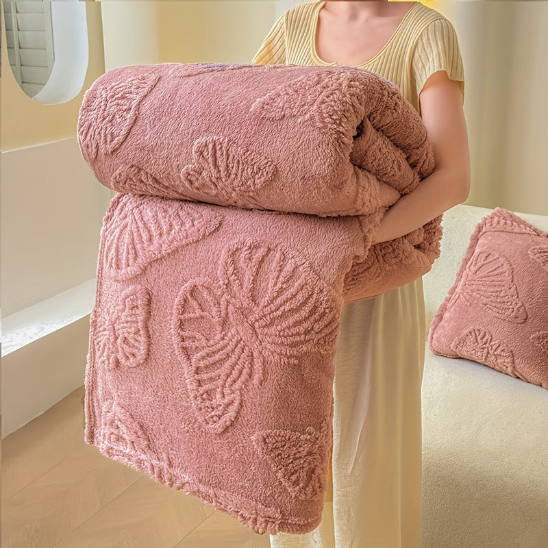 Tufted Throw Blanket-Premium Flannel Fleece for All-Season Cozy Comfort | Versatile Use: Bed, Couch, Office, Camping, Lunch Nap & Air Conditioning | Ultra-Soft, Lightweight & Stylish Home Decor