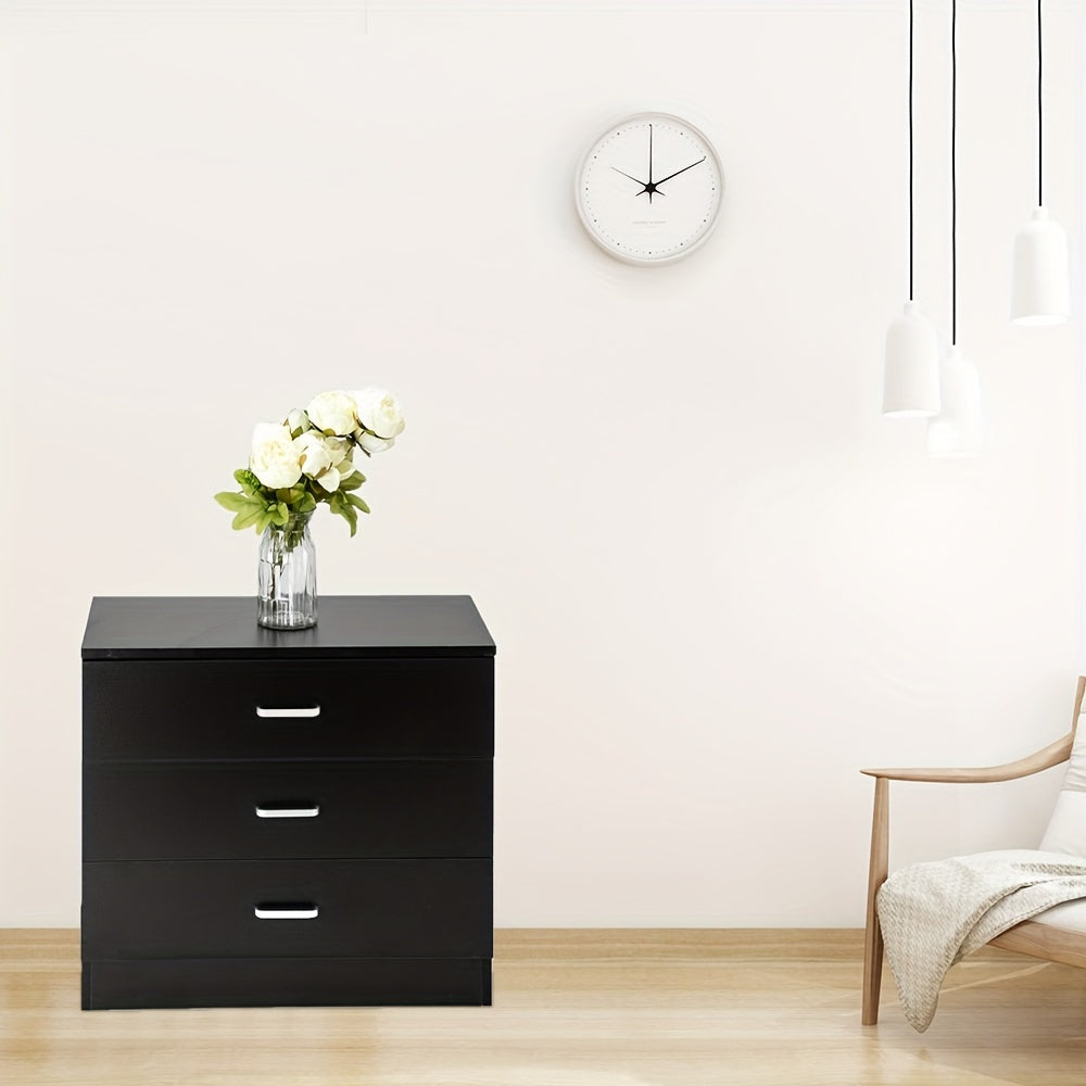 Modern Simple 3-Drawer Dresser, Drawer Storage, Bedroom Furniture, Contemporary Style, Simple Design, Quality Craftsmanship, Durable Wood, Storage Cabinet, Multidrawer Unit, Young Professionals, Small Space Homes