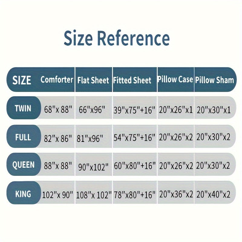 7pcs Ultra-Soft Bed In A Bag, Down Alternative Bedding Sets with All Season Quilted Comforter, Flat Sheet, Fitted Sheet, Pillowcases - Gifts for The Family And Friends, RUIKASI, Machine Washable, Polyester 100, Acrylic 15, Sa