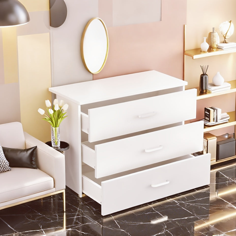Nordic Chest of Drawers Bedroom Bedside Cabinet White Black Storage Cabinet Three Drawers Four Drawers Design Suitable for Entrance And Living Room Storage Organization Artifact