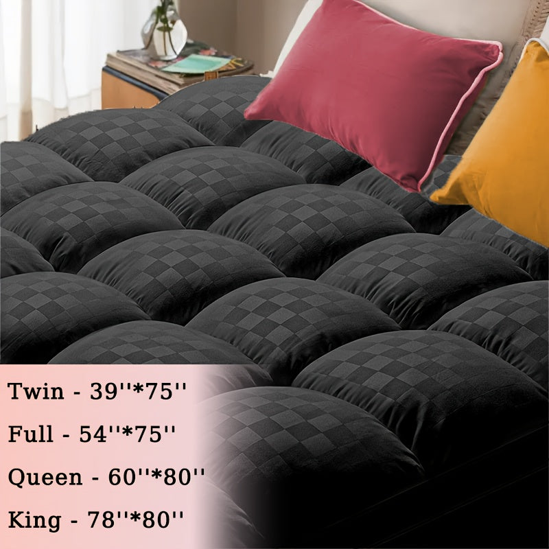 Extra Thick Mattress Padhave A Productive Night'S Sleep, Mattress Topper Cooling Mattress Protector with 8-21 Inch Deep Pocket.1000Gsm