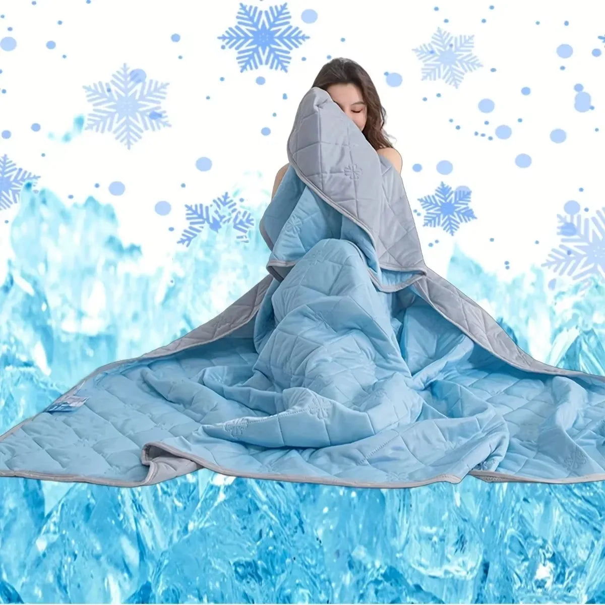 Class A Cool Feeling Antibacterial Ice Cream Summer Quilt Washable Quilt Summer Cooling Quilt Ice Silk Quilt Core Air Conditioni