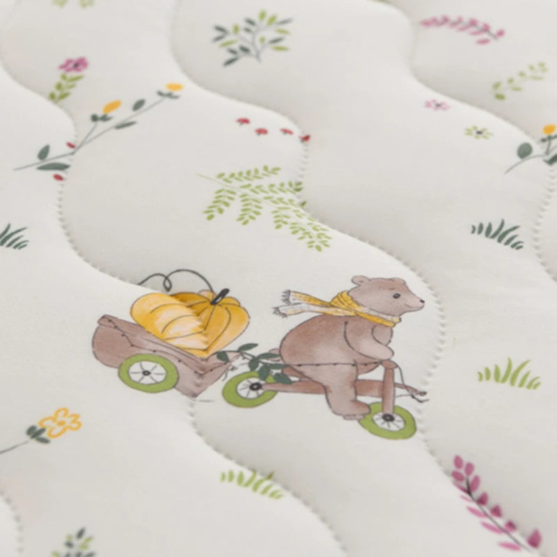 New Floral Spring Summer Quilt and Pillowcase Soft Skin-friendly Single Double Blanket Knitted Breathable Thin Comforter Duvet