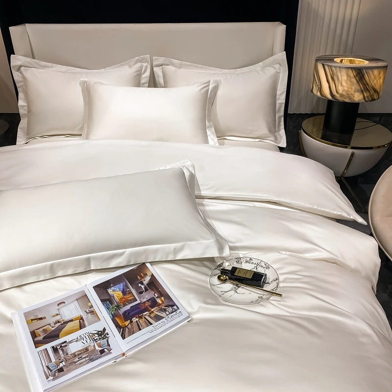 3pcs Set Luxury Bedding Set 100% Egyptian Cotton Duvet Cover Set Single Double Queen King Bed Cover Soft Quilt Cover Pillowcase