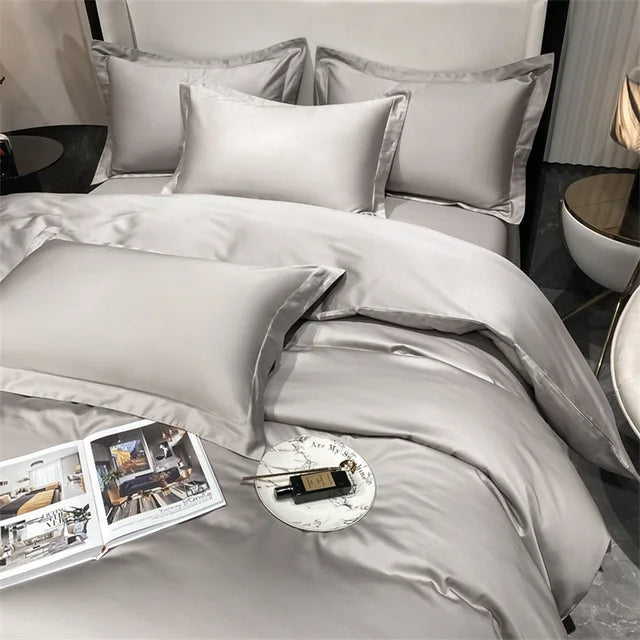 3pcs Set Luxury Bedding Set 100% Egyptian Cotton Duvet Cover Set Single Double Queen King Bed Cover Soft Quilt Cover Pillowcase