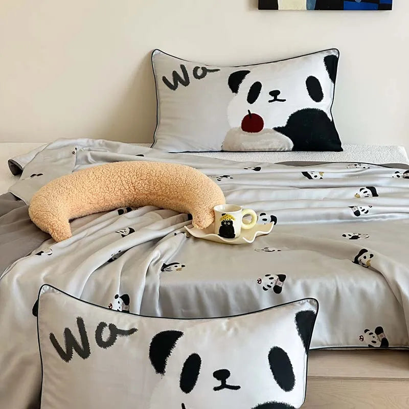 High End 100% Lyocell Summer Quilt for Children and Adult Soft Silky Skin Friendly Air Conditioner Comforter Cooling Blanket Kid
