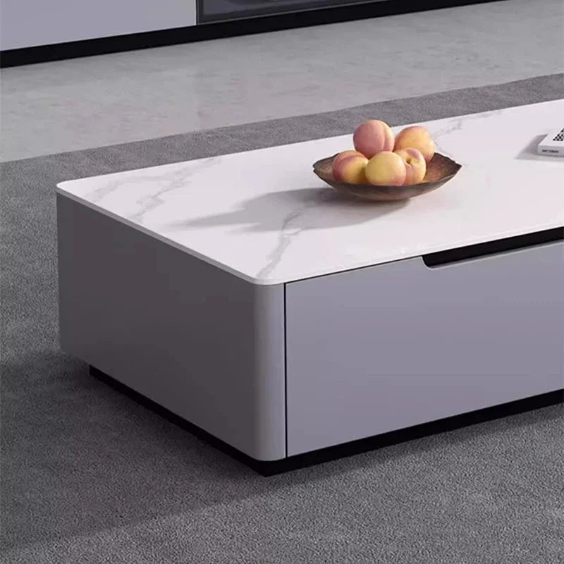 Aesthetic Luxury Coffee Table Design Minimalist Glam Square Coffee Tables Modern Storage Tavolino Salotto Living Room Furniture