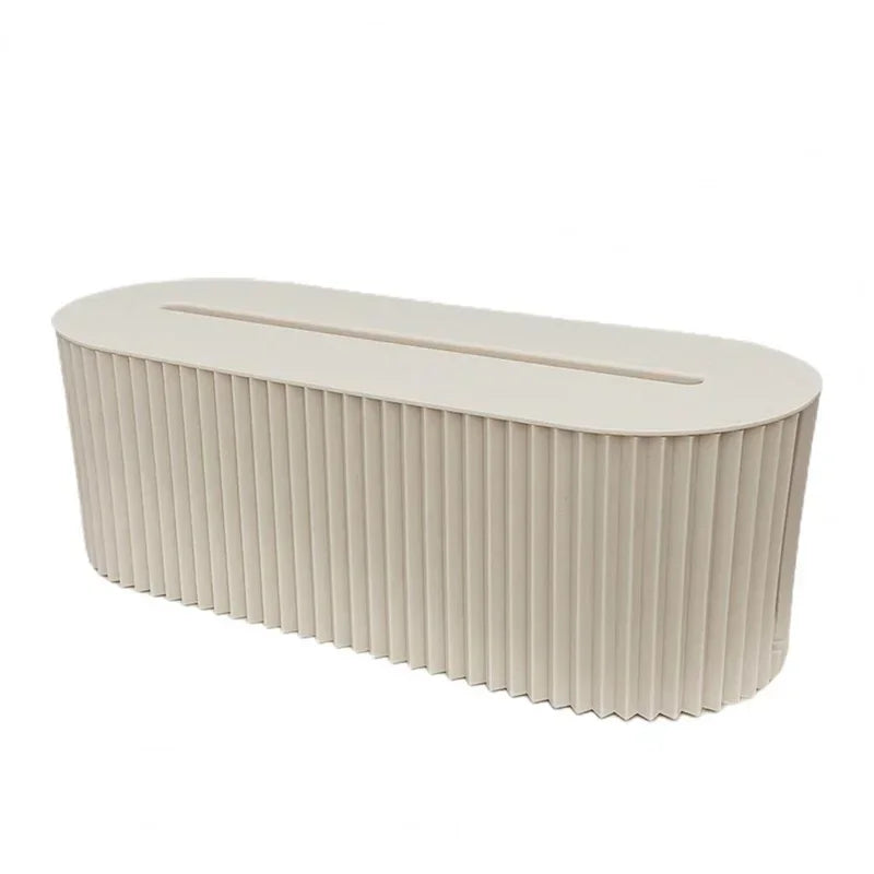 Plastic Practical Bedroom Tabletop Socket Cable Storage Case Easy to Use Cable Storage Box Portable Daily Use