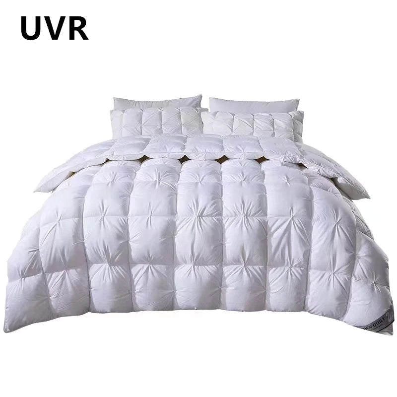 UVR 95% White Goose Down Comforter Down Comforter 5 Star Hotel Winter Down Comforter Full Cotton Comforter Double Bed Full Size