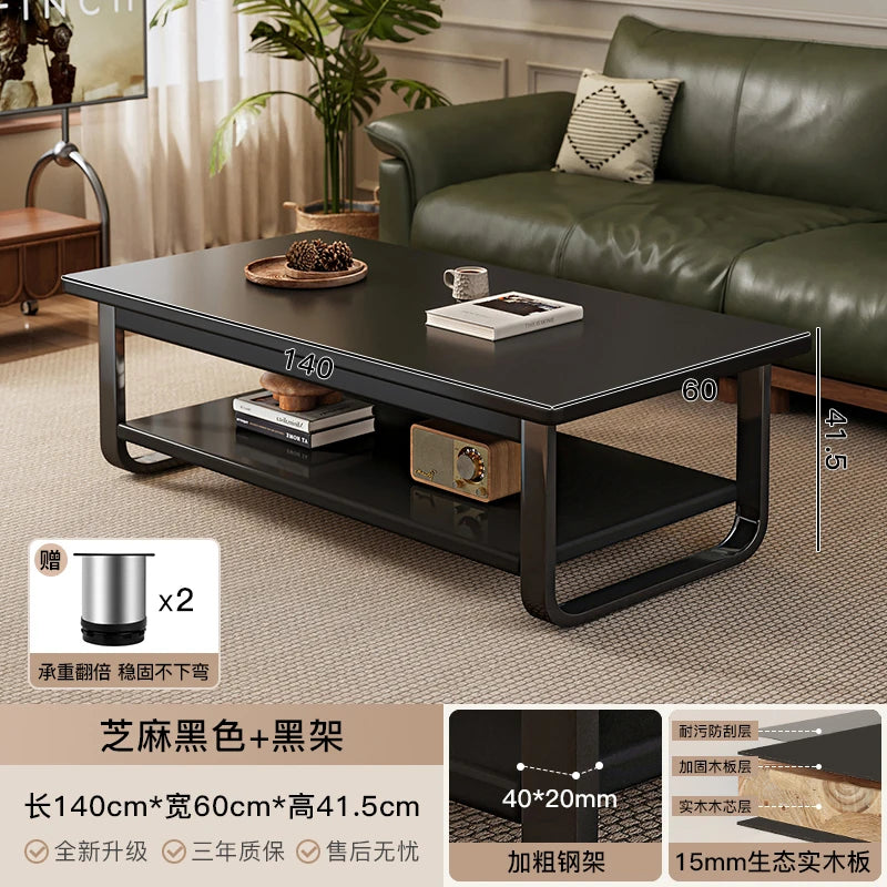 Luxury Legs Metal Coffee Tables Wood Modern Simple Minimalist Square Coffee Tables Glam Unique Table Basse Living Room Furniture