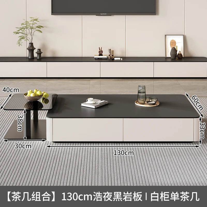 Modern Decor Coffee Table Storage Luxury Square Simple Coffee Table Nordic Design Mesa De Centro Sala Living Room Furniture