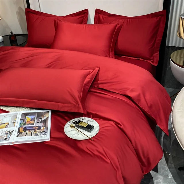 3pcs Set Luxury Bedding Set 100% Egyptian Cotton Duvet Cover Set Single Double Queen King Bed Cover Soft Quilt Cover Pillowcase