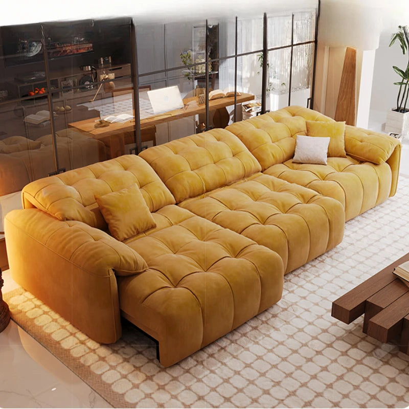 Luxury Living Room Sofas Large European Nordic Electric Modern Foldable Puffs Couch Bed Chaise Designer Divani Home Furniture