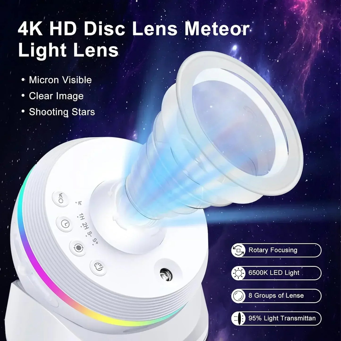 Xiaomi LED Night Light Galaxy Star Projector 4K HD 13 IN 1 Planetarium Projector 360° Rotation For Bedroom Decor Children Gift