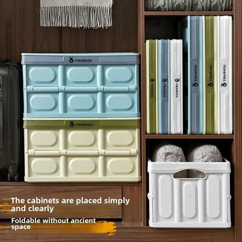 Dormitory Loading Book Snack Storage Travel Storage Box Portable Car Backup Folding Storage Box Car Multi-functional Storage Box