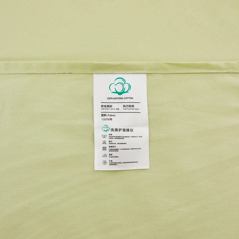 WOSTAR Summer pure cotton flat bed sheet set 180x200 cozy 3-piece bedroom couple 2 seater bed linens luxury double bed king size