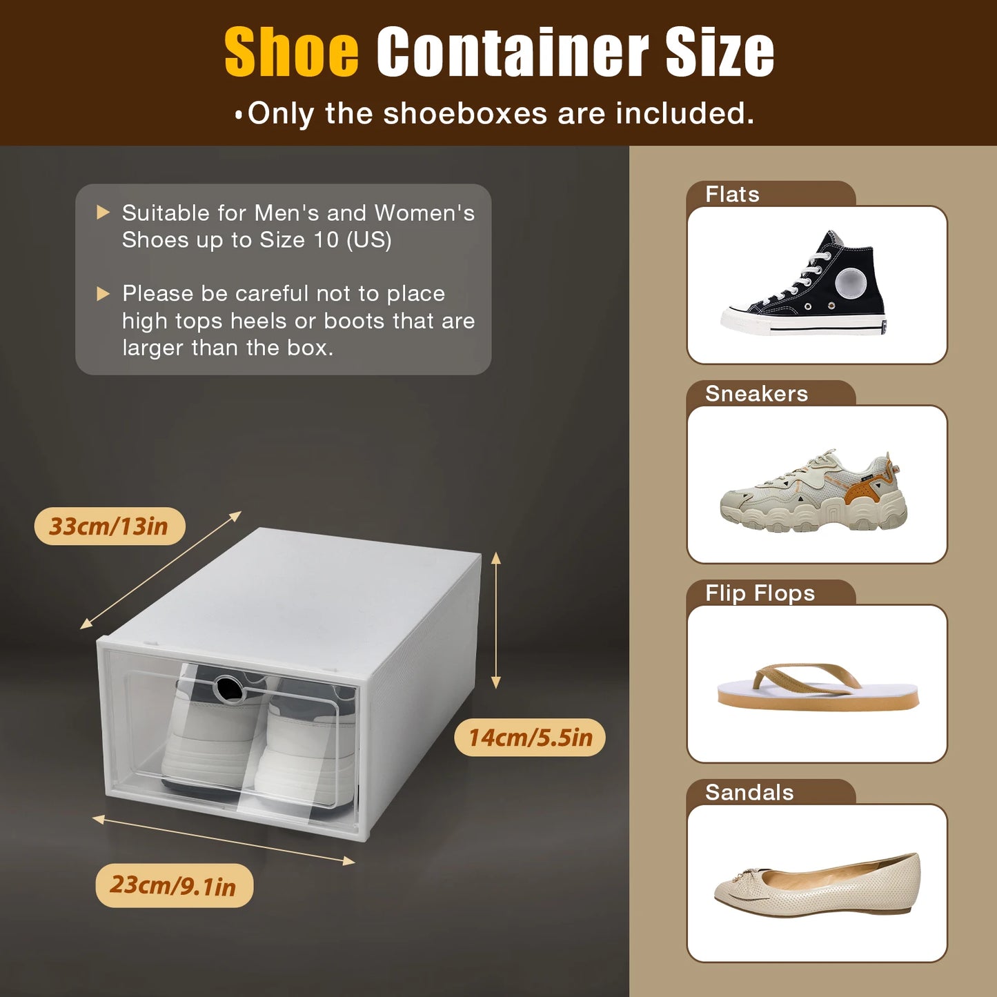 24 pcs Thick Transparent Shoe Box Simple Plastic Drawer Style Stackable Box Dustproof Free Combination Rack