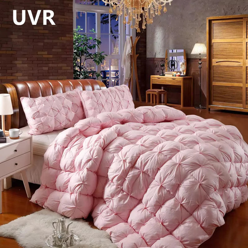 UVR 95% White Goose Down Comforter Down Comforter 5 Star Hotel Winter Down Comforter Full Cotton Comforter Double Bed Full Size