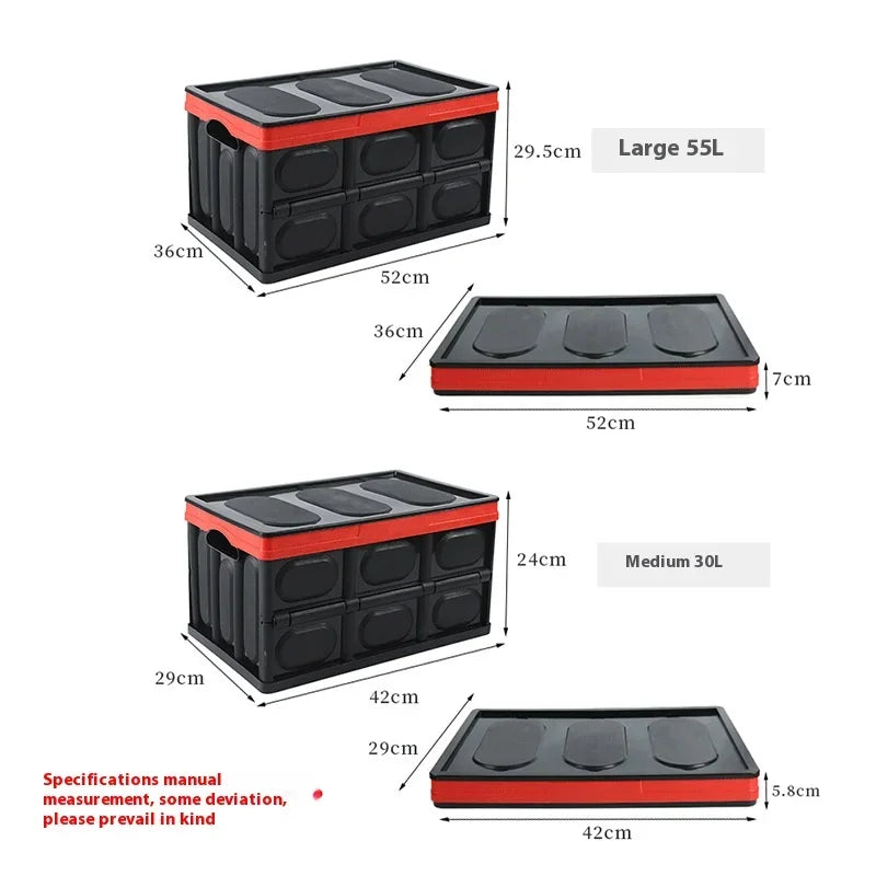 Dormitory Loading Book Snack Storage Travel Storage Box Portable Car Backup Folding Storage Box Car Multi-functional Storage Box