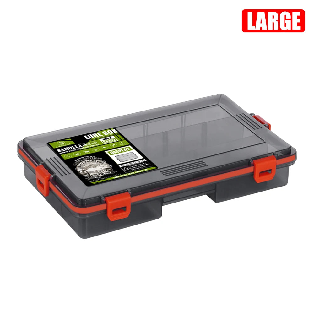 SAMOLLA Fishing Tackle Waterproof Box Lure Storage Lure Hook Boxes Baits Container Storage Case Fishing Accessories