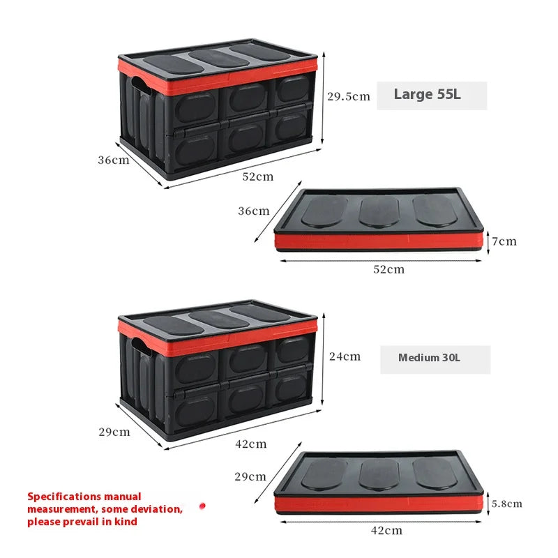 Dormitory Loading Book Snack Storage Travel Storage Box Portable Car Backup Folding Storage Box Car Multi-functional Storage Box