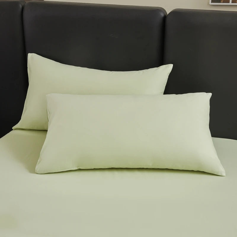 WOSTAR Summer pure cotton flat bed sheet set 180x200 cozy 3-piece bedroom couple 2 seater bed linens luxury double bed king size