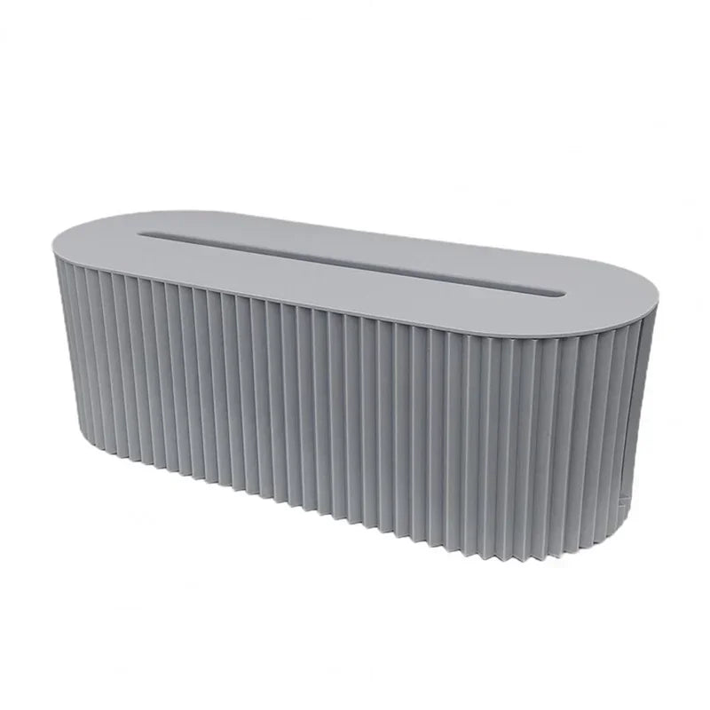Plastic Practical Bedroom Tabletop Socket Cable Storage Case Easy to Use Cable Storage Box Portable Daily Use