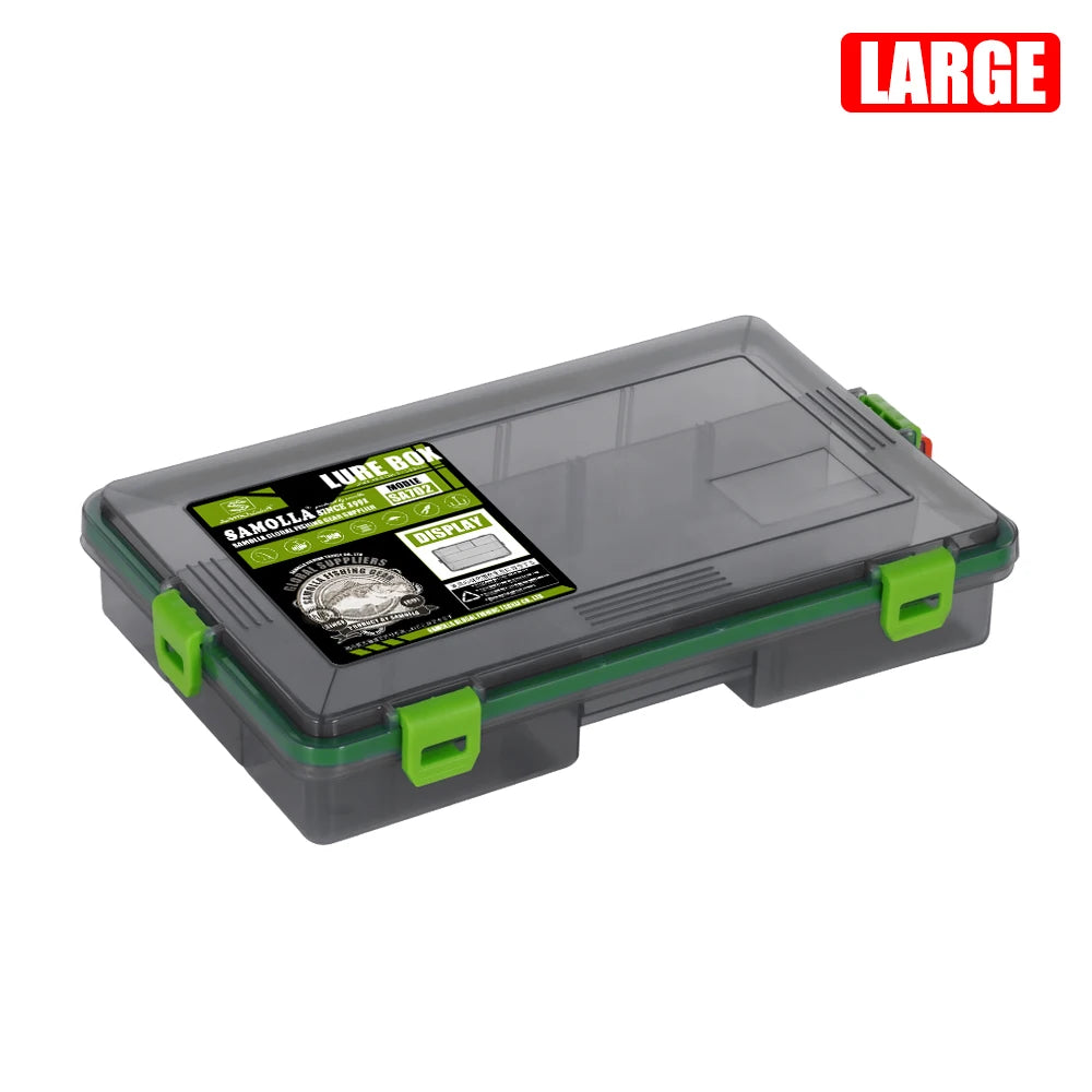 SAMOLLA Fishing Tackle Waterproof Box Lure Storage Lure Hook Boxes Baits Container Storage Case Fishing Accessories