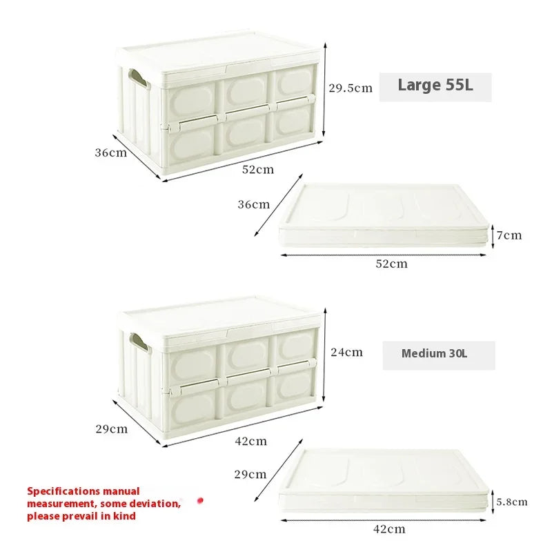 Dormitory Loading Book Snack Storage Travel Storage Box Portable Car Backup Folding Storage Box Car Multi-functional Storage Box