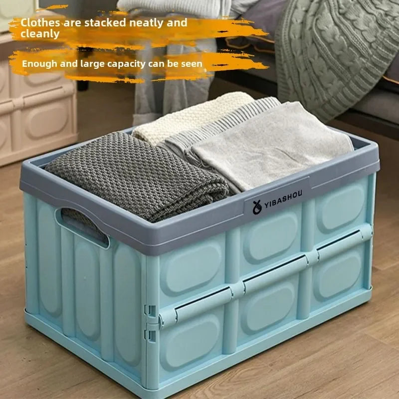 Dormitory Loading Book Snack Storage Travel Storage Box Portable Car Backup Folding Storage Box Car Multi-functional Storage Box