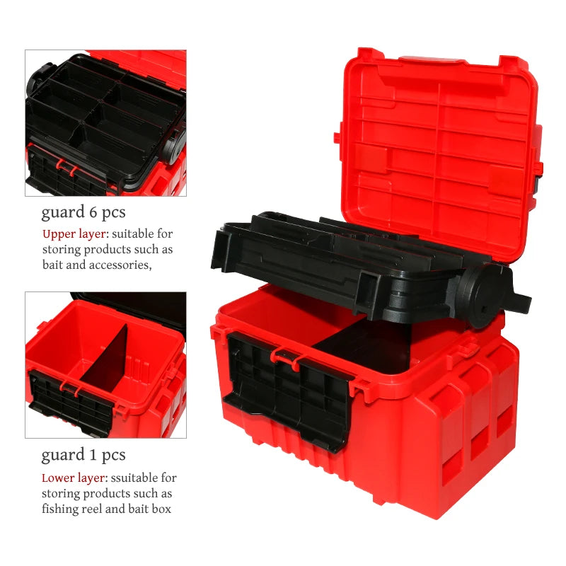 Fishing Tool Box Multi-function Plastic Bait Case Fisherman Tackle Container Accessories Storage Organizer Sea Goods for Fishing