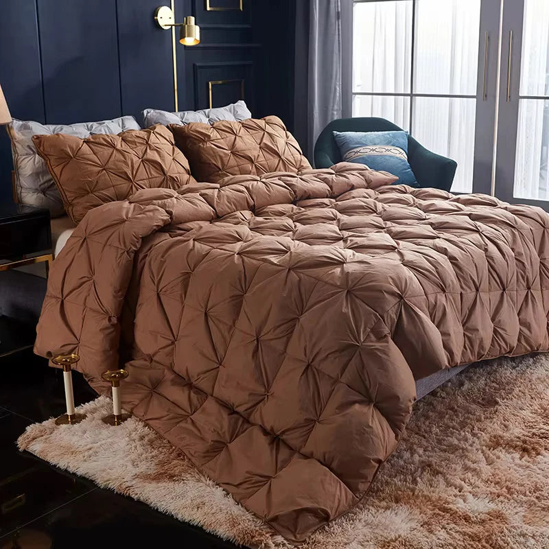 UVR 95% White Goose Down Comforter Down Comforter 5 Star Hotel Winter Down Comforter Full Cotton Comforter Double Bed Full Size