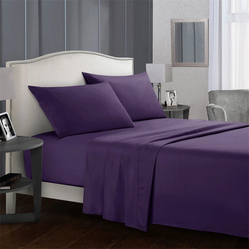 High-quality Simple King Size Bed Sheet Set Soft Comfortable Fitted Sheets Sets Queen Durable Bed Cover Mattress Protector Cover