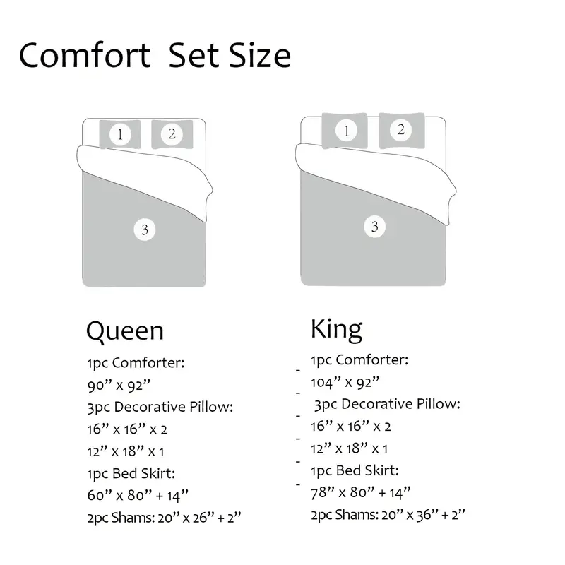 7 Piece Comforter Set -Burgundy Series Patchwork Diamond Pintuck-MYA Bed In A Bag Queen Size-Soft, Hypoallergenic, Fade Resistant-1 Comforter, 2 Shams, 3 Decorative Pillows, 1 Bedskirt
