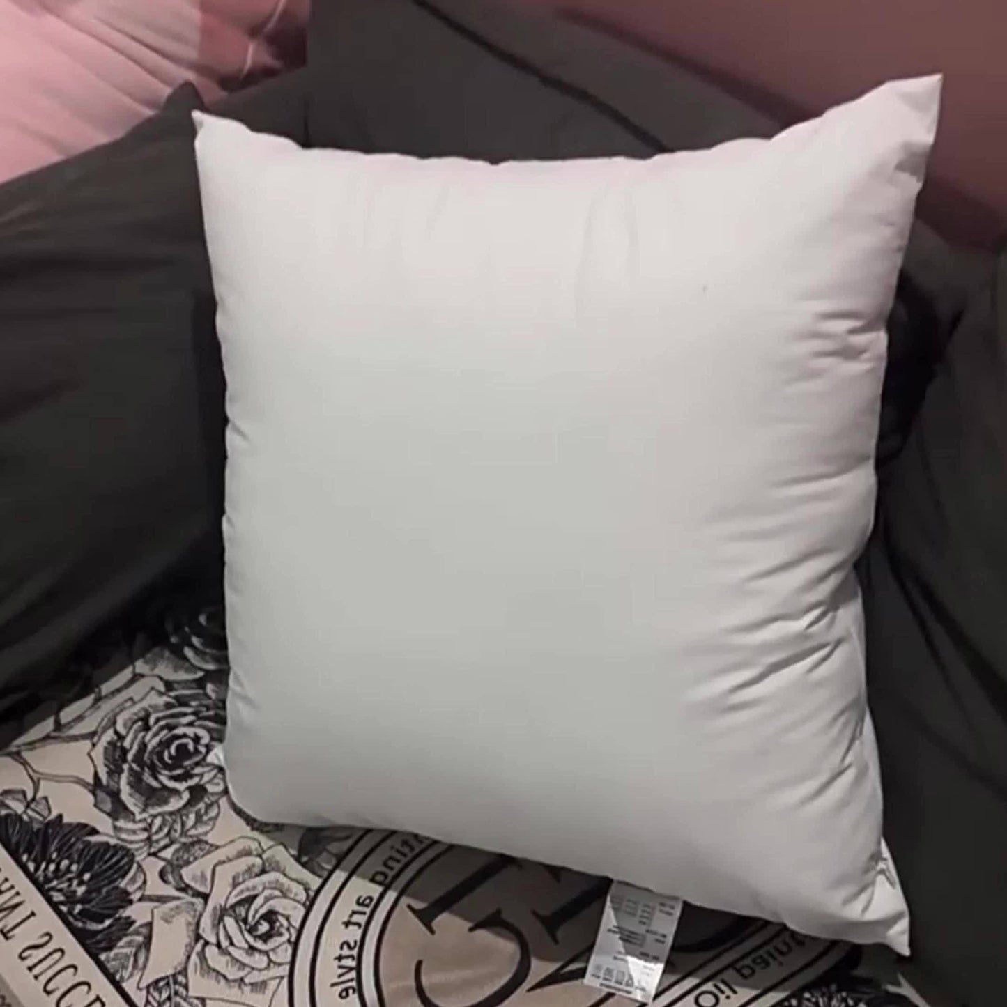 4pcs Soft, Washable Premium Throw Pillow Inserts with Zip Closure - Square Cushion Covers for Sofa, Bed, And Holiday Decor|Classic Pillow Style | Suitable for Bedroom, Sofa, Patio, Etc., A Perfect Home And Holiday Gift