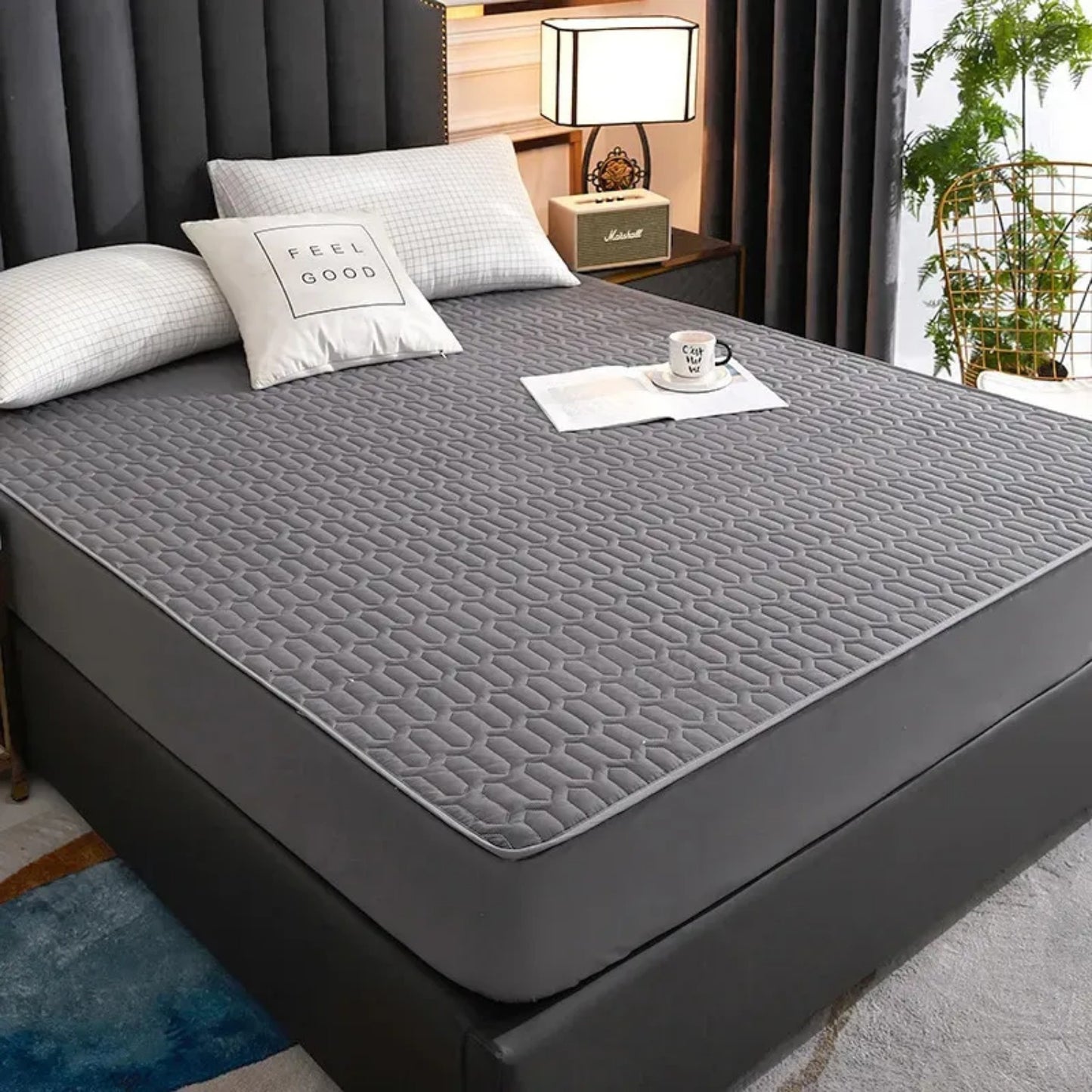 Heavy-Duty Waterproof Mattress Protector with Pillowcovers - Extra Deep 15" Pocket, Full Coverage Bed Sheet Protector, Machine Washable Mattress Cover Fits Most Beds for Spill & Moisture Protection, Mattress Protector Waterpr