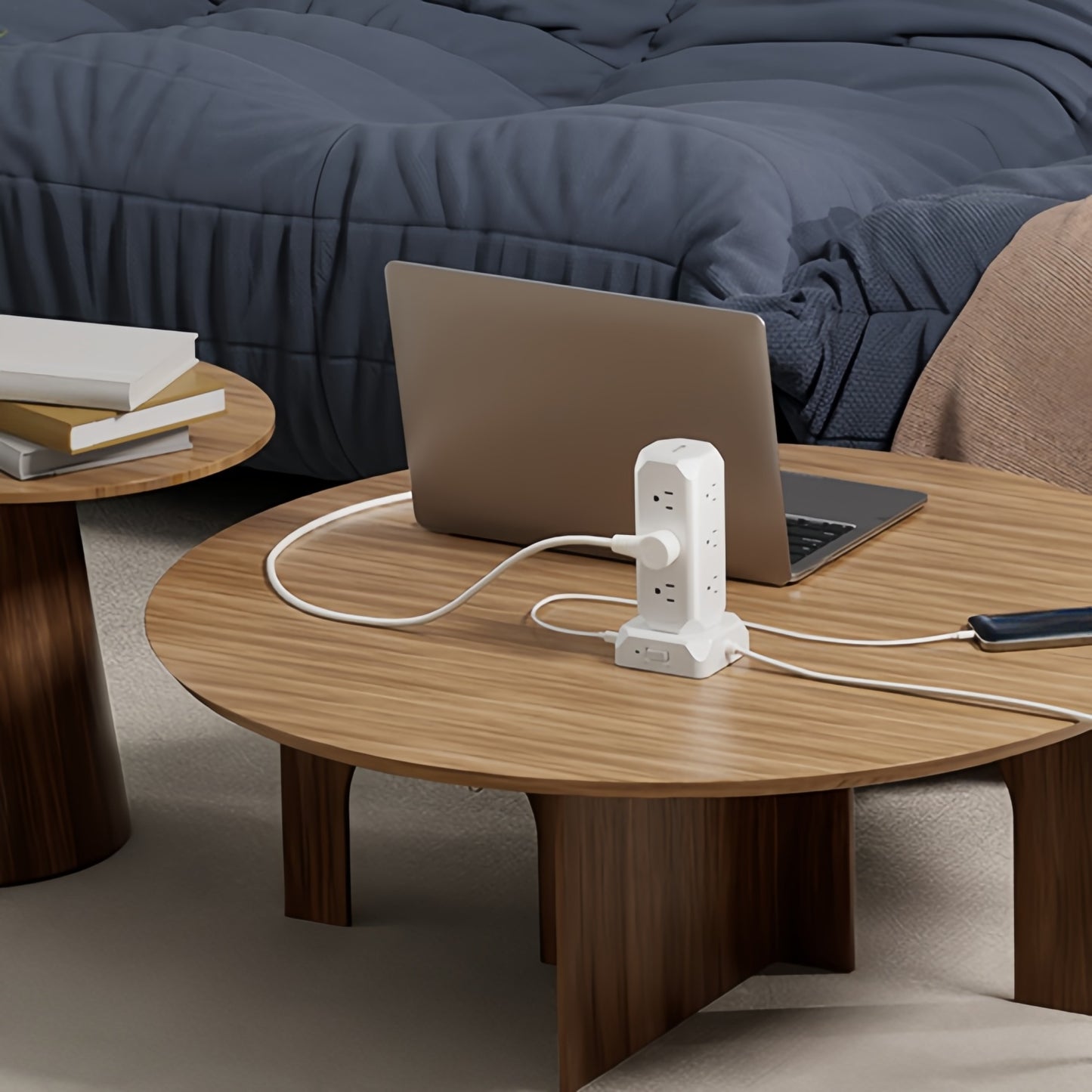 12 Outlets(1625W/13A) Power Strip Tower with 35W USB(2 USB-A & 2 USB-C) Charging Station, 20W PD Fast Charger, Surge Protector, 6.5/10/15ft Flat Plug Extension Cord with Multiple Outlets for Home, Office, Dorm, Multi Outlet P