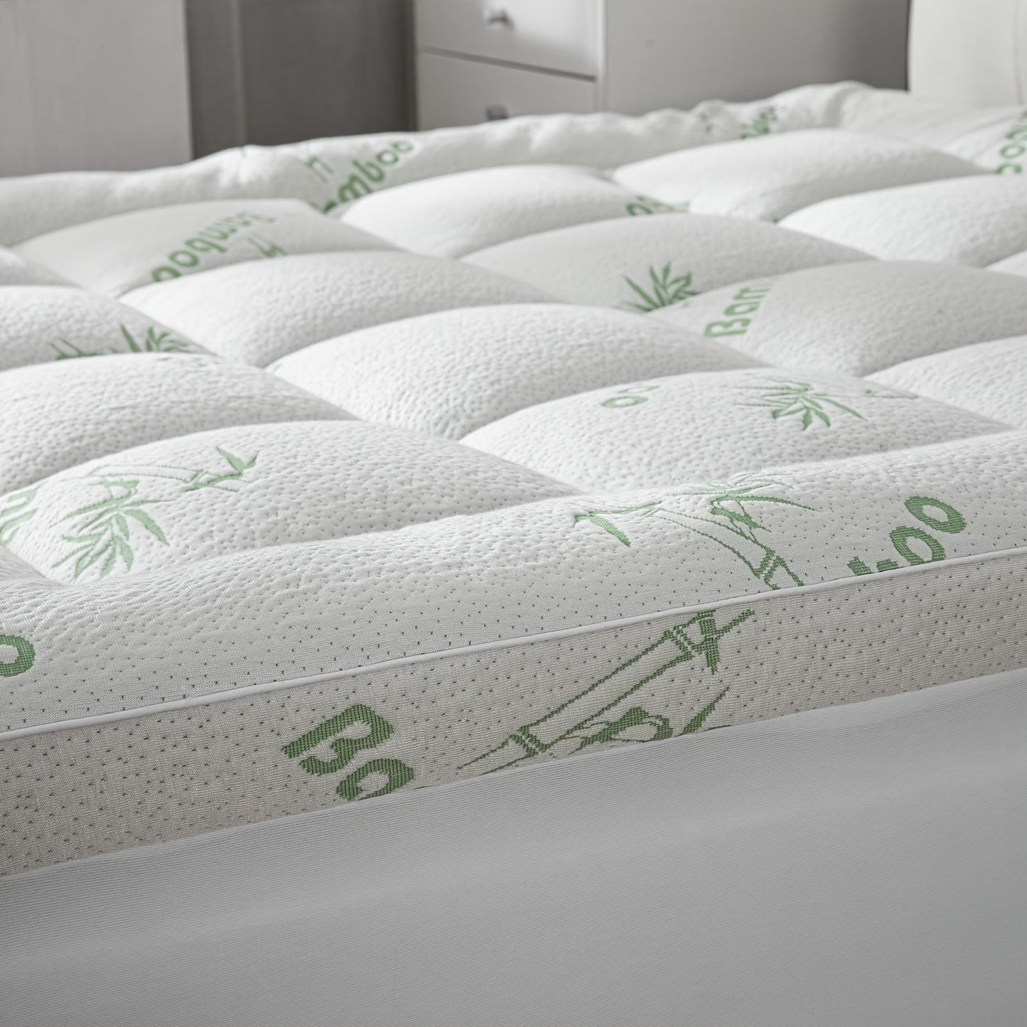 Twin Mattress Topper, 500 GSM Pillow Top, Quilted Fitted Mattress Protector with 8-21" Deep Pocket, Soft Mattress Pad Twin Size - White, Mattress Topper Extra Thick, Foldable Mattress, Mattress Protector, King Size Mattress T