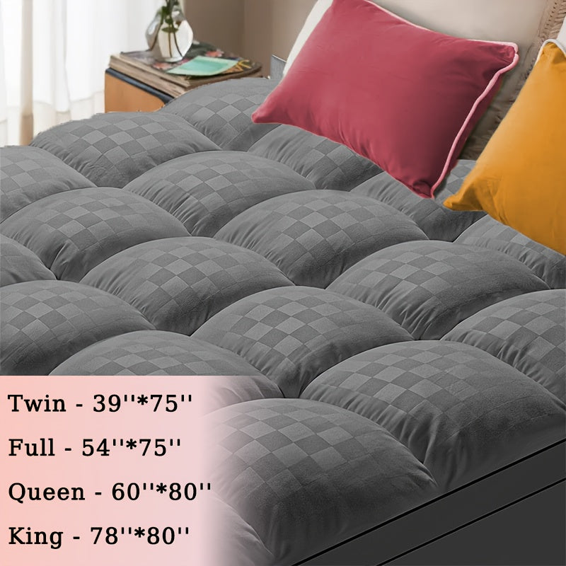 Extra Thick Mattress Padhave A Productive Night'S Sleep, Mattress Topper Cooling Mattress Protector with 8-21 Inch Deep Pocket.1000Gsm