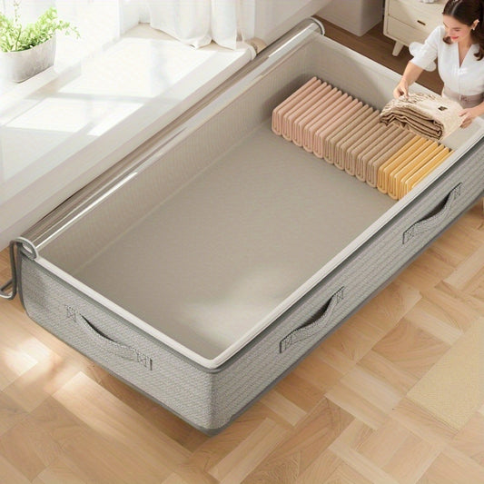 [Space-Saving Closet Organizer] 3pcs Underbed Closet Organizer and Storage Cabinet | Foldable, Space-Saving, Labor-Saving, for Blankets, Skirts, Quilts, Pillows, Clothes, and Underbed Storage