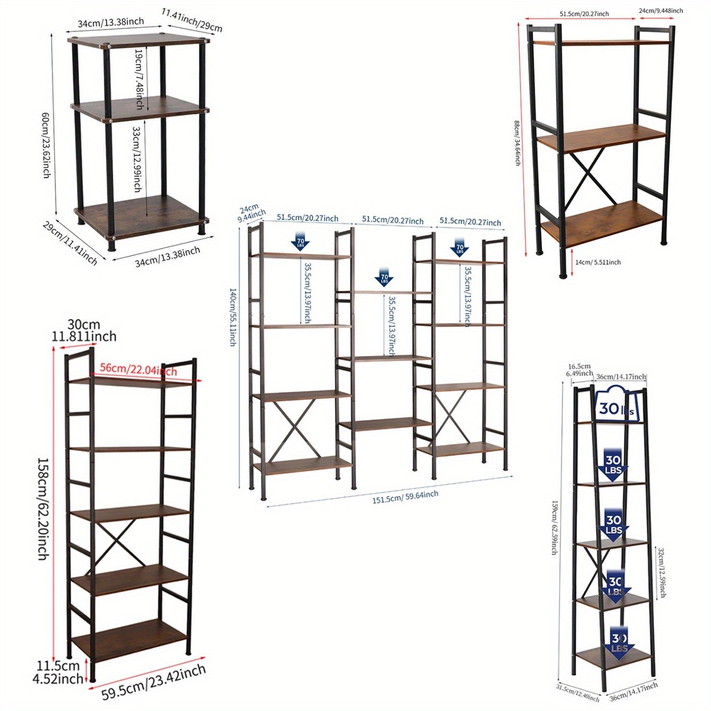 1pc Heavy-Duty Multi-Layer Storage Shelf, 62x23x4 Inches Metal Shelving Unit for Home, Kitchen, Warehouse & Supermarket Display – Easy Assembly, Utility Racks