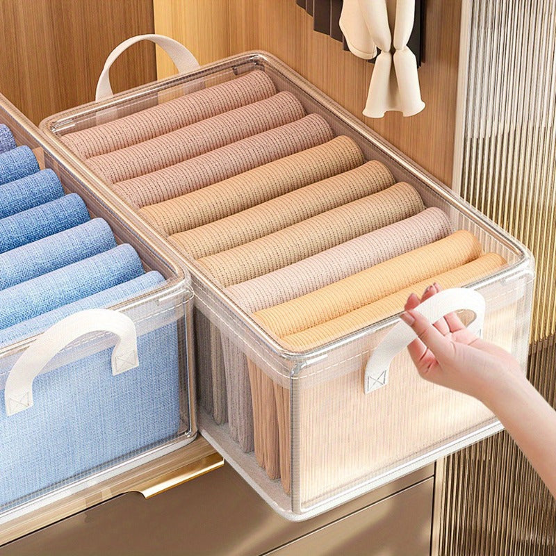 [1pc Foldable Drawer Wardrobe] Space-Saving Foldable Drawer Wardrobe with Portable Storage Bin - 1pc Ideal for Home, Dorms & RVs - Perfect for Clothes, Books & More
