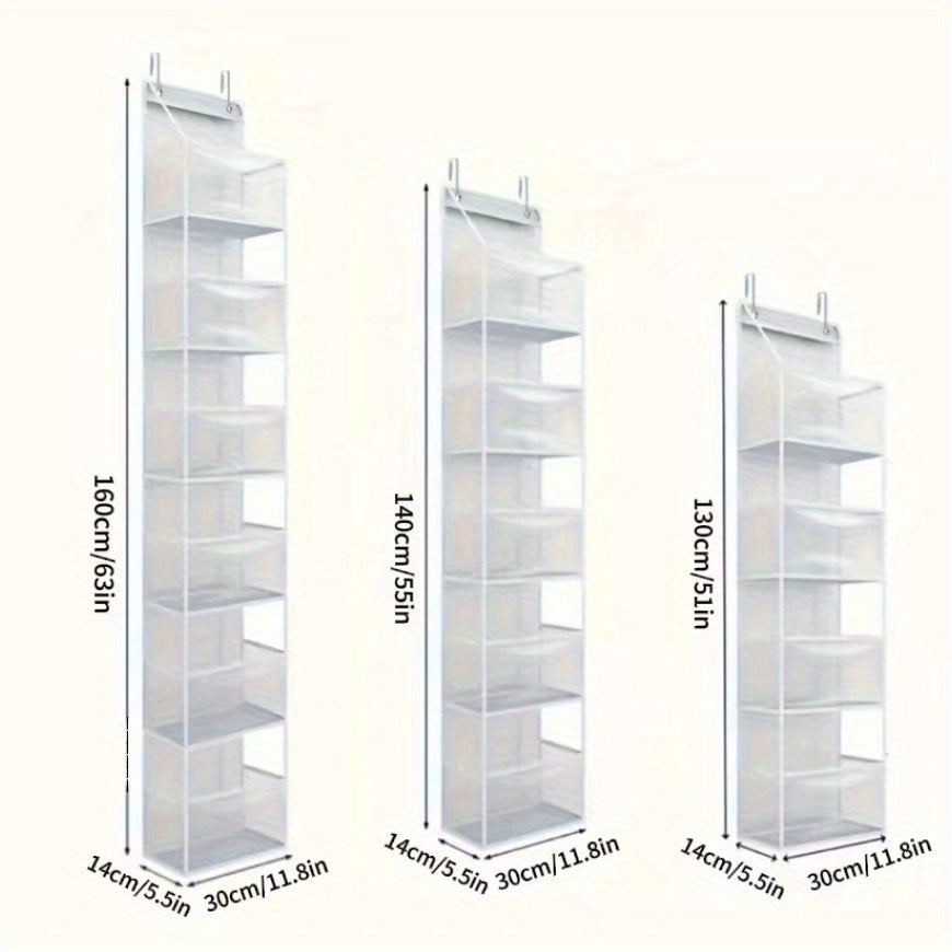 RIKOOI 1pc Multi-Functional Over Door Hanging Organizer for Caps, Shoes & Clothes – Perfect Home Storage Solution with Toy and Snack Pockets. Idea Gift Choice for Halloween or Christmas