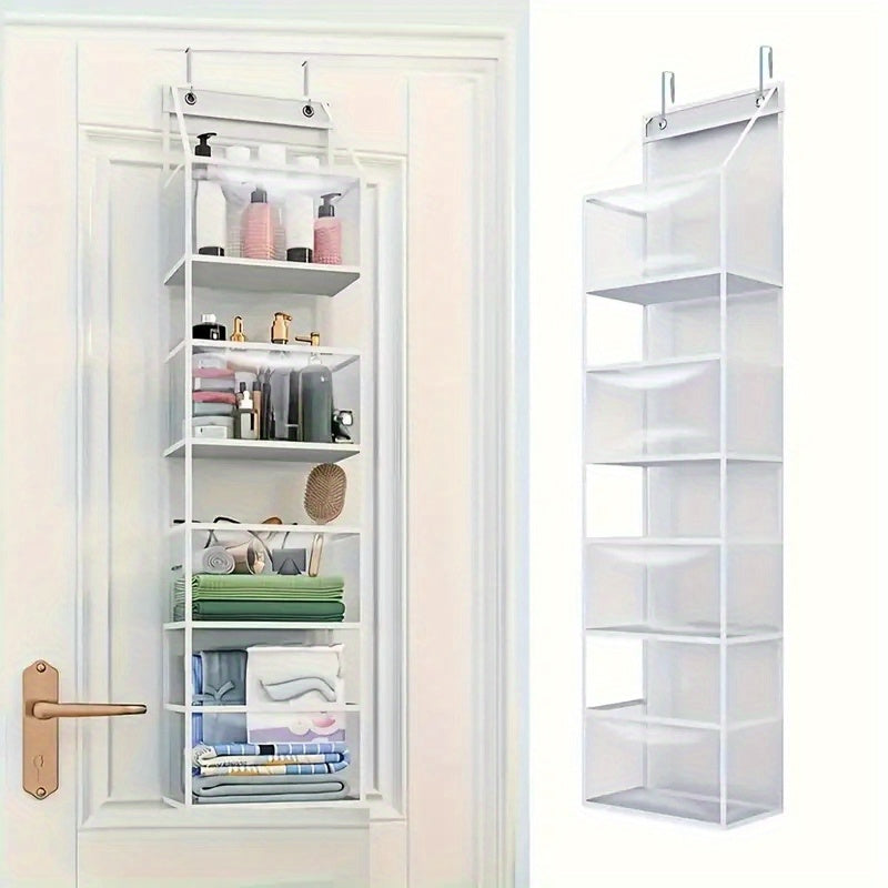RIKOOI 1pc Multi-Functional Over Door Hanging Organizer for Caps, Shoes & Clothes – Perfect Home Storage Solution with Toy and Snack Pockets. Idea Gift Choice for Halloween or Christmas